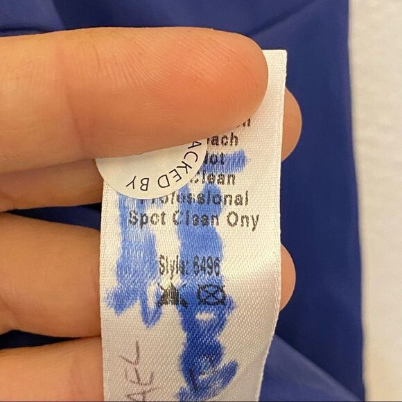 WEISSMAN Dance Costume navy sequin *discontinued* long sleeve biketard-adult SA - Picture 7 of 9